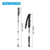 Unique Bargains Collapsible T Handle Hiking Trekking Pole with Mud Basket 21-43 Inch - 2 of 4