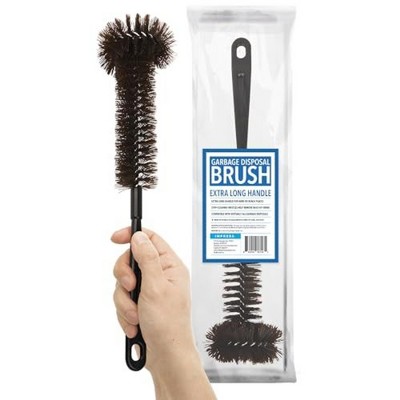 Impresa Garbage Disposal Cleaning Brush with Extra Long Handle - Drain Cleaner Brush for Kitchen Sink (15 x 4 in)