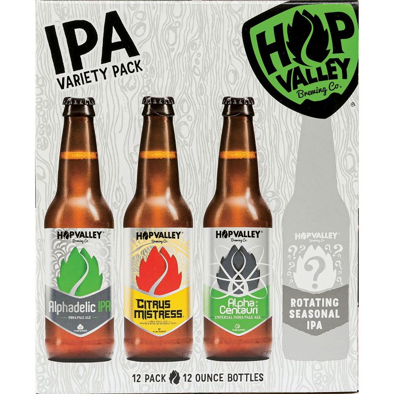 Hop Valley Brewing IPA Variety Pack - 12pk/12 fl oz Bottles, 1 of 5
