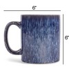 Elanze Designs Reactive 17 ounce Ceramic Straight Body Mugs Set of 4, Midnight Purple - 4 of 4