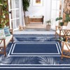 Outdoor Plastic Straw Rug Waterproof UV Resistant Patio Rug Beach Mat Foldable Outdoor Carpet with Stakes for Porch Deck Balcony Pool Backyard Picnic - 2 of 4