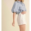 Women's Count On Me Bubble Sleeve Button Down - &merci - 2 of 4