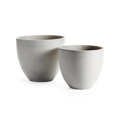 Plum & Post Fibrestone Malibu Tapered Pots Set of 2