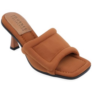 Journee Collection Womens Addriel Mid Heel Open Toe Pumps - 1 of 4