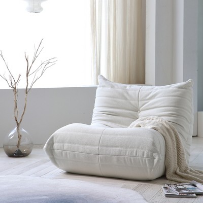 WJShome Lazy Floor Sofa, Fireside Chair,Teddy Velvet Sofa Bean Bag Couch, Lounge Togo Lazy Floor Sofa, Accent Chair , Corner Chair