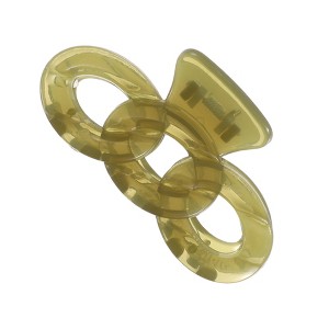 Unique Bargains Women's Classic Transparent Plastic Hairpin 3.54"x1.89"x1.61" 1 Pc - 1 of 3