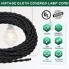Unique Bargains Vintage 2-Conductor 18 AWG Twisted Cloth Covered Wire - 3 of 4