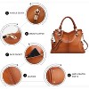 Soft Women Leather Purses and Handbags Satchel Tote Shoulder Bag - 3 of 4
