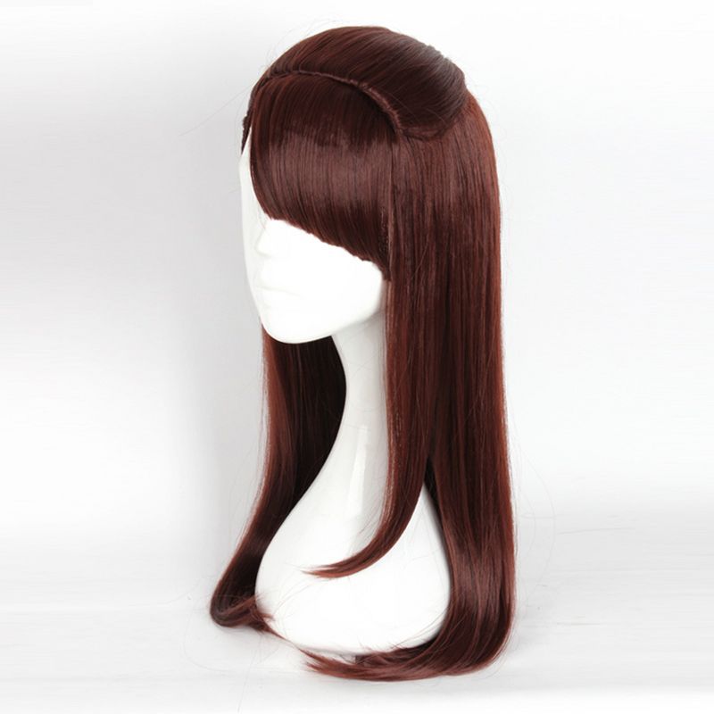 Unique Bargains Women's Wigs 26" Red Brown with Wig Cap, 3 of 7