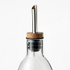 Glass Olive Oil Bottle - Figmint™: Clear Glass Oil Dispenser with Stainless Steel & Silicone Lid, 20.5 oz Capacity - image 3 of 3