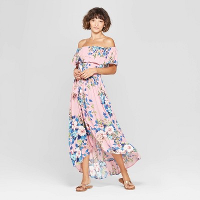 xhilaration floral maxi dress