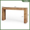 Tribesigns 63-Inch Solid Wood Console Table,  Farmhouse Entryway Sofa Table Behind Couch for Living Room Hallway, Foyer,Brown - 2 of 4