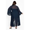 Women's Plus Size Fleetwood Maxi Dress - navy |   CITY CHIC - image 3 of 4