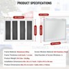 Concession Window, Aluminum Alloy Food Truck Window with 4 Horizontal Sliding Mesh Screen Windows & Drag Hook, Up to 85 ° Serving Window - 2 of 4