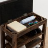 RISOKEYS Shoe Rack with Padded Cushion - Entryway Bench with Flip-Open Storage Box and Hidden Compartment, for Entryway, Living Room - 4 of 4