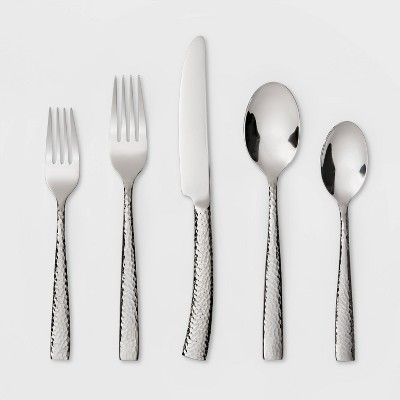 Vale Hammered 20 Piece Flatware Set – Oneida