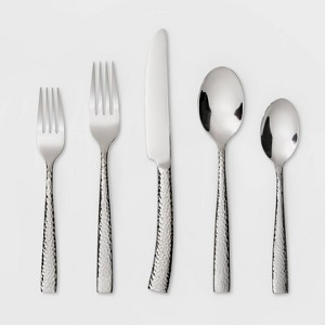 Arkita 20pc Stainless Steel Silverware Set - Threshold™ - 1 of 4