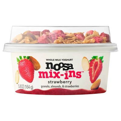 noosa Strawberry Mix-ins Aussie Style Yogurt - 9g Protein 5.8oz