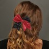Unique Bargains Women's Halloween Sequin Bow Hair Elastics 1 Pc - 2 of 4