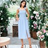Anna-Kaci Women's Boho Sleeveless Tie Straps Square Neck Smocked Split Tunic Dress - 3 of 4