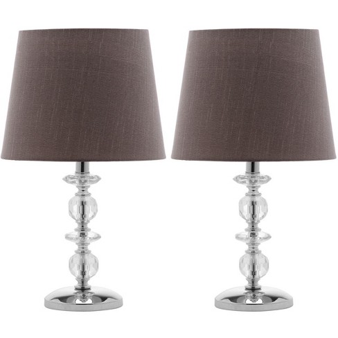 Derry 15 Inch H Stacked Crystal Lamp (Set of 2) - Safavieh - image 1 of 4