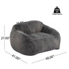 NicBex Bean Bag Chair,Beanbag Chair with Soft Fabric,Adult Lounge Sofa,Comfy Chair for Living Room Bedroom - 3 of 4