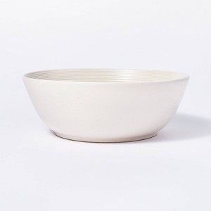 169oz Stoneware Serving Bowl Cream - Threshold™ designed with Studio McGee: Large Round Microwave & Dishwasher Safe - 1 of 4