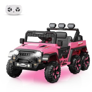24V Kids Ride on Car with 2.4G Remote Control | 6 Wheeler Electric Vehicle 4WD & 3 Speed, Battery Powered Toy for Toddlers Ages 3-6 - 1 of 4