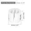 Unique Bargains Plastic Fit 0.14 Inch Rod Round Clothes Hanger Marker Size Tag 100 Pcs - 2 of 4