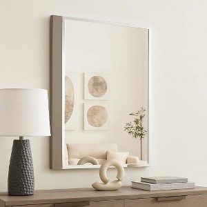 Royal Hampton Dresser Mirror, 40 Inch, Sleek Light Taupe Wood, Frameless Design - 1 of 4