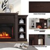 CLIHOME 70.2-in W TV Stand with Fan-forced Flat wall Electric Fireplace with Remote Control Included - 4 of 4