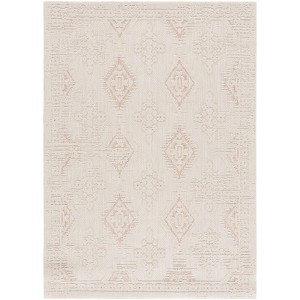 Milos MLO106 Power Loomed Indoor/Outdoor Area Rug - Ivory/Rust - 8'x10'- Safavieh - 1 of 4