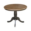 36" Kyle Round Top Table with Leaf Tan/Washed Coal - International Concepts - 3 of 4