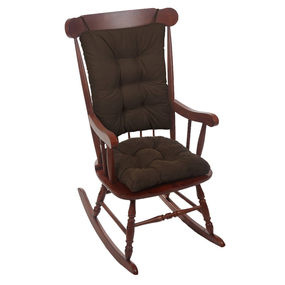 Gripper Twillo Jumbo Rocking Chair Seat and Back Cushion Set Chocolate -  84591394