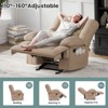 Bencmate Sofas Small Recliner Sofas for Living Room Chair for Adults, Living Room Recliner Adjustable Sofas for Home, Brown,40.1"*38.2"*40.6" - 3 of 4