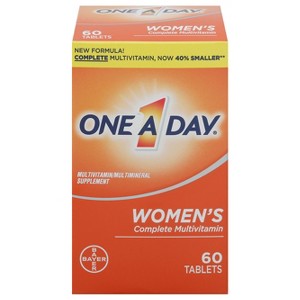 One A Day Women’s Complete Multivitamin Tablets – Daily Immune, Heart, and Bone Health Support – 100 Count - 1 of 3