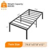 Karl Home 12 inch Height Twin Size Bed Frames Heavy Duty, Metal Platform Bed No Box Spring Needed - 4 of 4