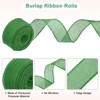 Unique Bargains Burlap Wired Edge Durable Thick Fabric Ribbons for DIY Crafts 1 Pc - 2 of 4