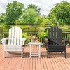 Tangkula 4PCS Patio Folding Adirondack Chair Weather Resistant Cup Holder Yard - 2 of 4