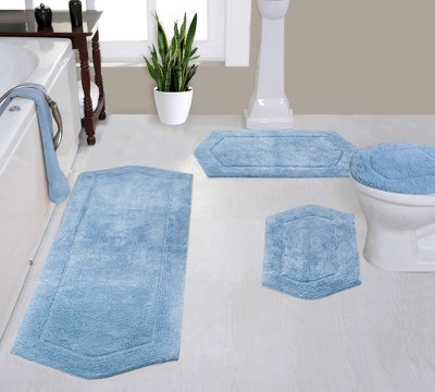 Waterford Collection Cotton Tufted Set of 4 Bath Rug Set - Home Weavers