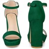 Perphy Women's Platform Ankle Strap Open Toe Chunky High Heel Sandals - 2 of 3