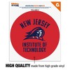 New Jersey Institute of Technology Highlanders Logo Automotive Car Window Locker Circle Bumper Sticker - 3 of 4