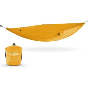 Kammok Roo Single Hammock with Stuff Sack, Waterproof Ripstop Nylon, Gear Loops, Lightweight for Camping and Backpacking - 1 of 4