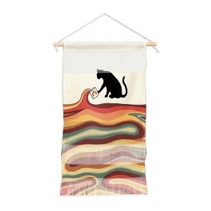 Jimmy Tan Rainbow Cat 1 Coffee Milk Drop Small Fiber Wall Hanging - Society6 - 1 of 3