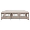 10x30 FT Heavy-Duty Pop-Up Canopy Tent with Sidewalls, UV Protection, Adjustable Height, Portable Wheeled Bag, for Outdoor Events-Coolbibila - 3 of 4