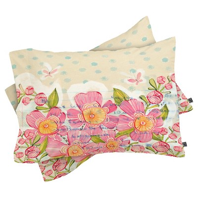 Cori Dantini and then Spring Sprang Lightweight Pillowcase Standard Pink - Deny Designs