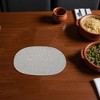 Unique Bargains Trivet Oval Rope Coaster Cotton Non-Woven Fabric 12.6"x8.66"x0.31" - 2 of 3