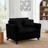XINGHANZHENXUAN Corduroy Tufted Lazy Sofa with Ergonomic Backrest & Soft Seat, Easy Assembly Accent Chair for Living Room & Bedroom - 4 of 4