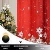 Christmas Valances for Windows, 52''x15'' Red Velvet Window Topper Valance Curtains, Festive Xmas Decor for Kitchen Bedroom Living Room - 3 of 4
