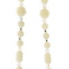 72.0 Inch White Bead Garland Pearl Faceted Tree Garlands - 3 of 3